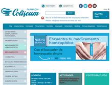 Tablet Screenshot of farmaciacoliseum.com